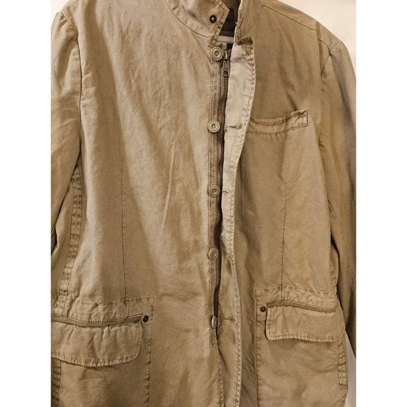 Johnston & Murphy Mens Tan Cotton Field Jacket Utility Blazer Size L Brown - Picture 5 of 11